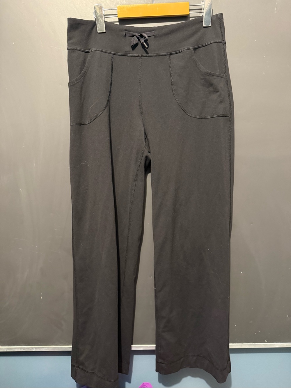 lululemon athletica Black Wide-Leg Drawstring Pants